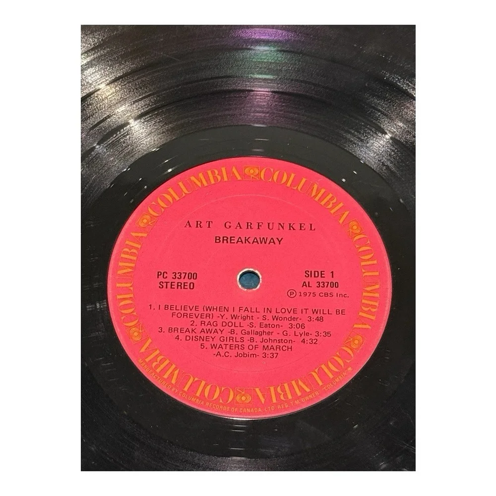 Art Garfunkel Breakaway Vinyl Record LP 1975 - Picture 9 of 11